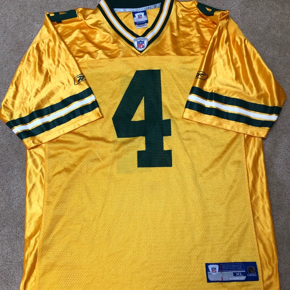 VGUC Size XL Favre Screen Print Jersey- Reebok